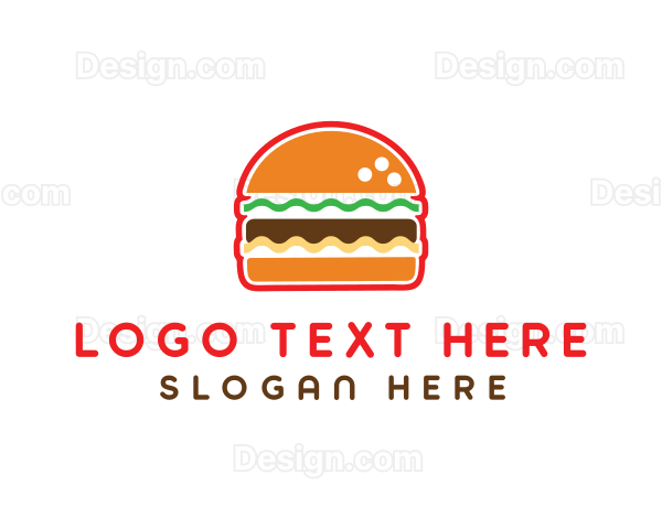 Fast Food Burger Logo