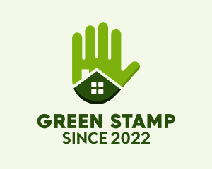 Green Hand Real Estate  logo design