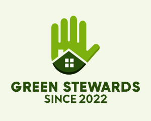 Green Hand Real Estate  logo design