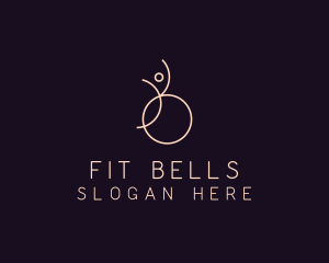 Minimalist Person Fitness logo design