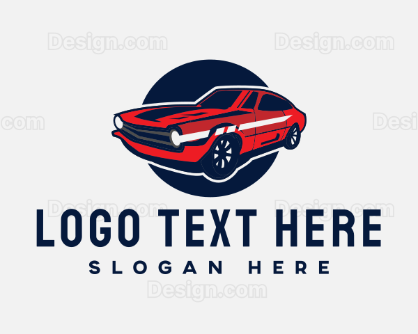 Modern Cool Muscle Car Logo