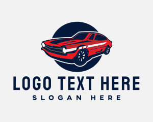 Modern Cool Muscle Car Logo