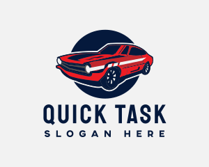 Modern Cool Muscle Car logo design