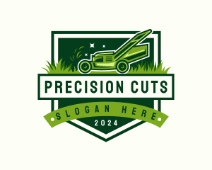 Grass Cutting Gardening logo design