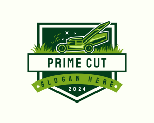 Grass Cutting Gardening logo design