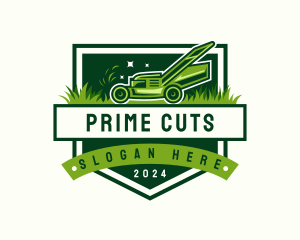 Grass Cutting Gardening logo design