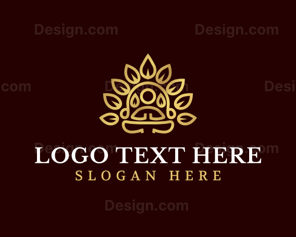 Yoga Meditation Wellness Logo