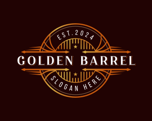 Elegant Brewery Barrel logo design