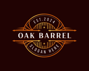 Elegant Brewery Barrel logo design