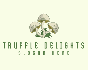 Mushroom Fungus Truffle logo design