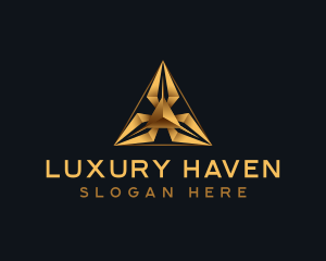 Premium Luxury Triangle logo design