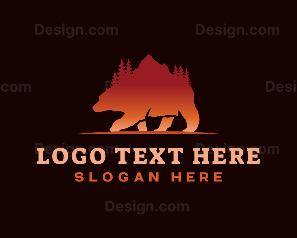 Bear Outdoor Mountain Logo