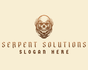 Death Snake Skull logo design