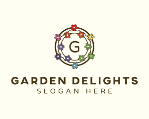 Flower Plant Gardener logo design