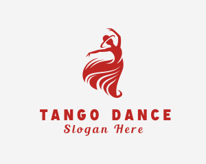 Dancing Woman Dress logo design