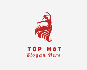 Dancing Woman Dress logo design