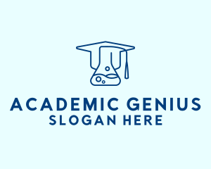 Academic Science Club Laboratory logo design