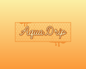 Honeycomb Liquid Drip logo design