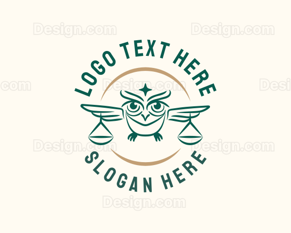Owl Law Scales Logo