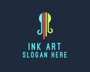 Octopus Ink Print logo design