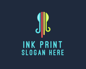 Octopus Ink Print logo design