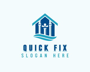 Plumbing Pipe Fix logo design