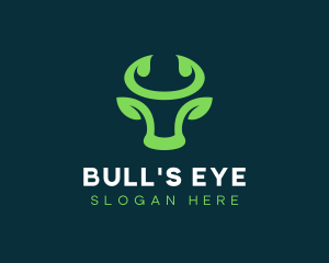 Bull Horn Leaf logo design