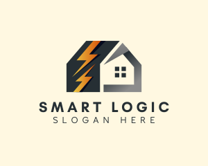 House Lightning Power logo design