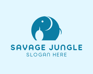 Baby Elephant Safari logo design