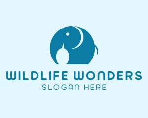 Baby Elephant Safari logo design