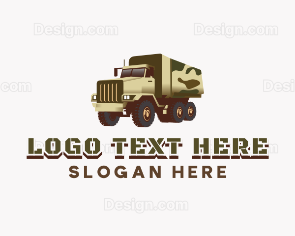 Military Truck Vehicle Logo