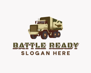 Military Truck Vehicle logo design