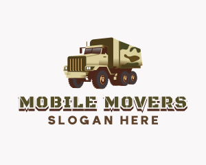 Military Truck Vehicle logo design