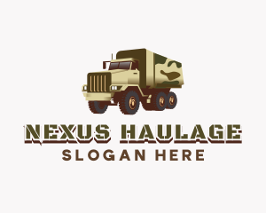 Military Truck Vehicle logo design