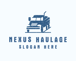 Mining Delivery Truck  logo design