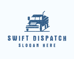 Mining Delivery Truck  logo design