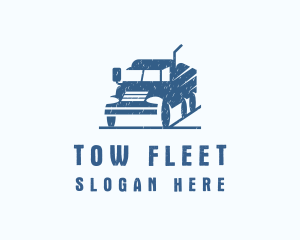 Mining Delivery Truck  logo design