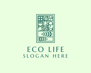 Organic Nature Plant logo design