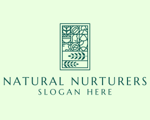 Organic Nature Plant logo design