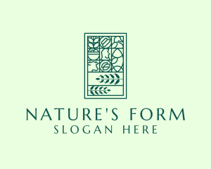 Organic Nature Plant logo design