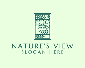 Organic Nature Plant logo design