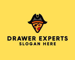 Pizza Pirate Pizzeria logo design