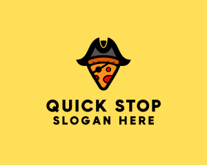 Pizza Pirate Pizzeria logo design