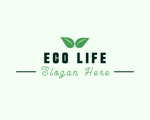 Eco Natural Leaf  logo design