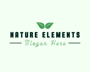 Eco Natural Leaf  logo design