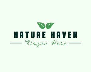 Eco Natural Leaf  logo design