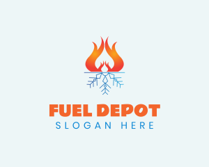 Fire Ice Fuel logo design