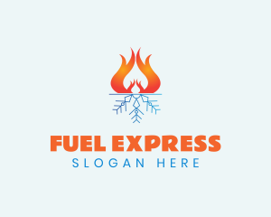 Fire Ice Fuel logo design