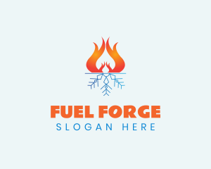Fire Ice Fuel logo design