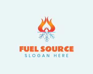 Fire Ice Fuel logo design